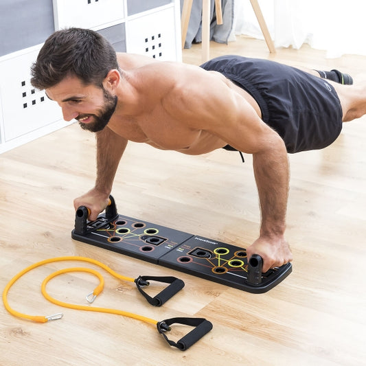 Workout System with Resistance Bands and Exercise Guide